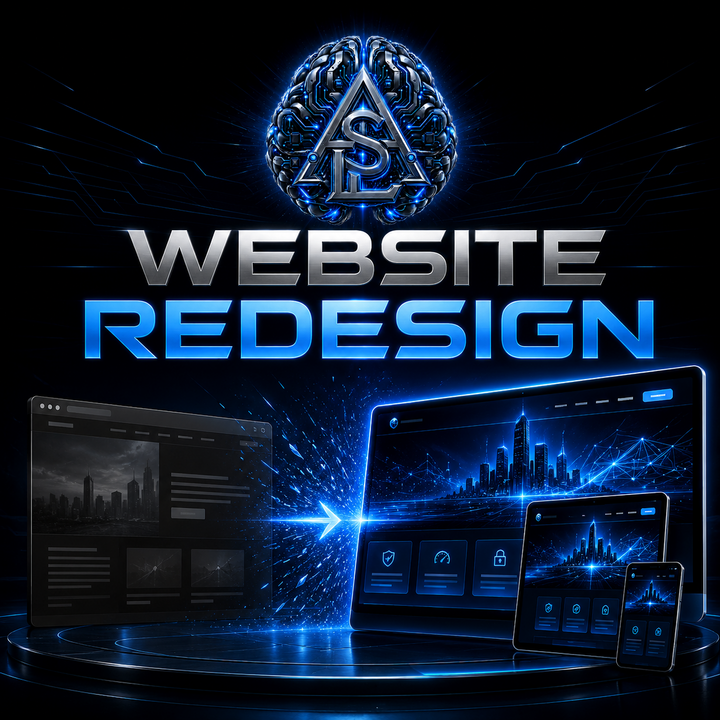 Website Redesign service visualization